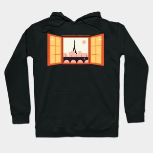 Eiffel Tower Paris Animated Hoodie